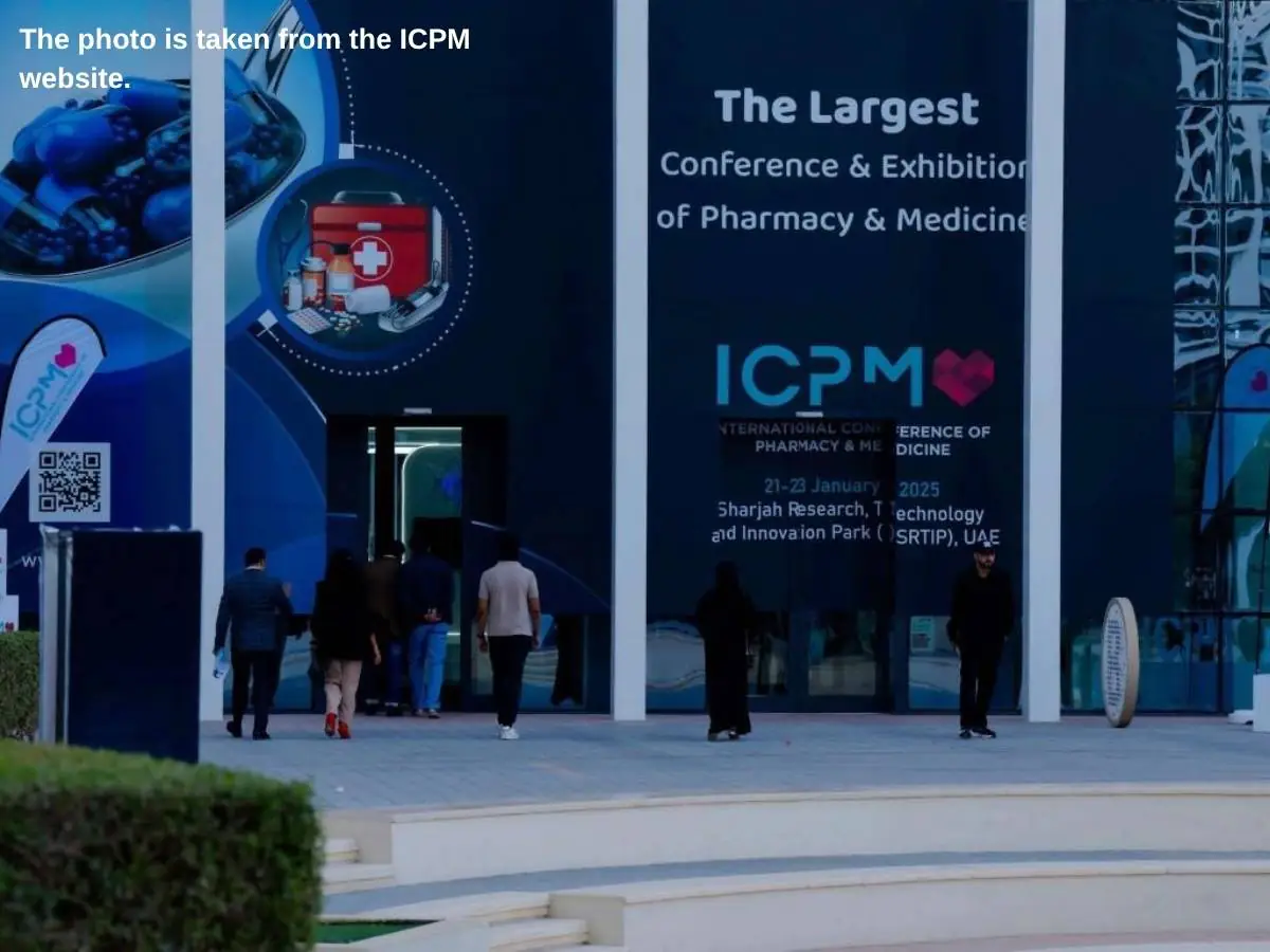 ICPM  2027 exhibition stand in Dubai with consultation zone and medical device presentation