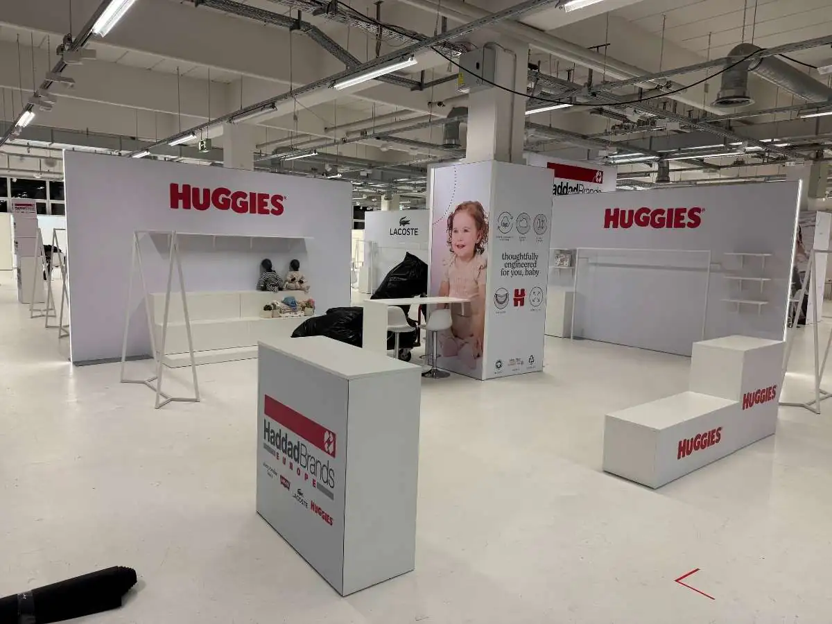 Stand installation at Daegu Exhibition Convention Centre EXCO with on-site coordination by an exhibition stand builder in Daegu