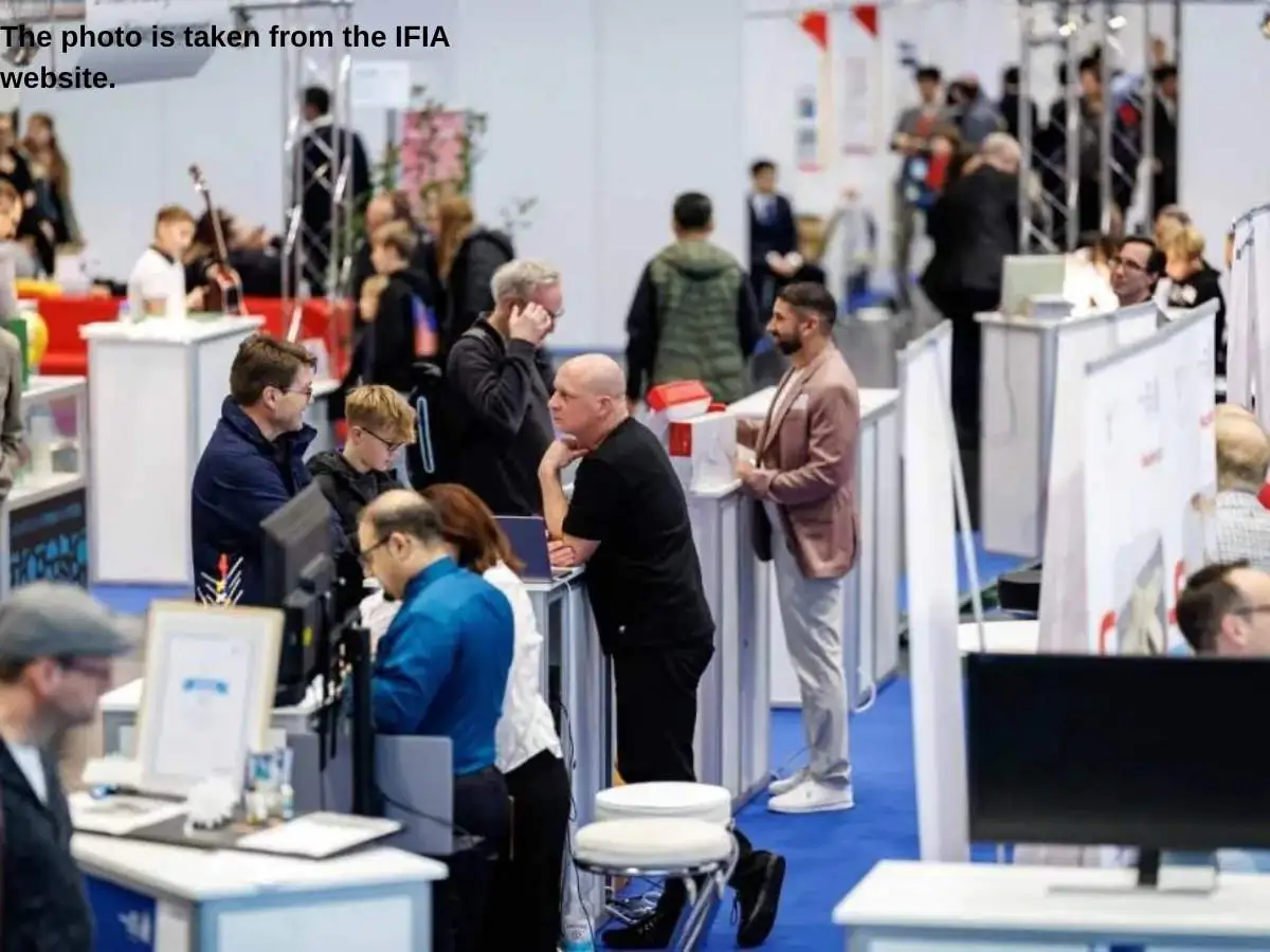 iENA  2026 stand in Nuremberg with prototype demo area and meeting space at NürnbergMesse