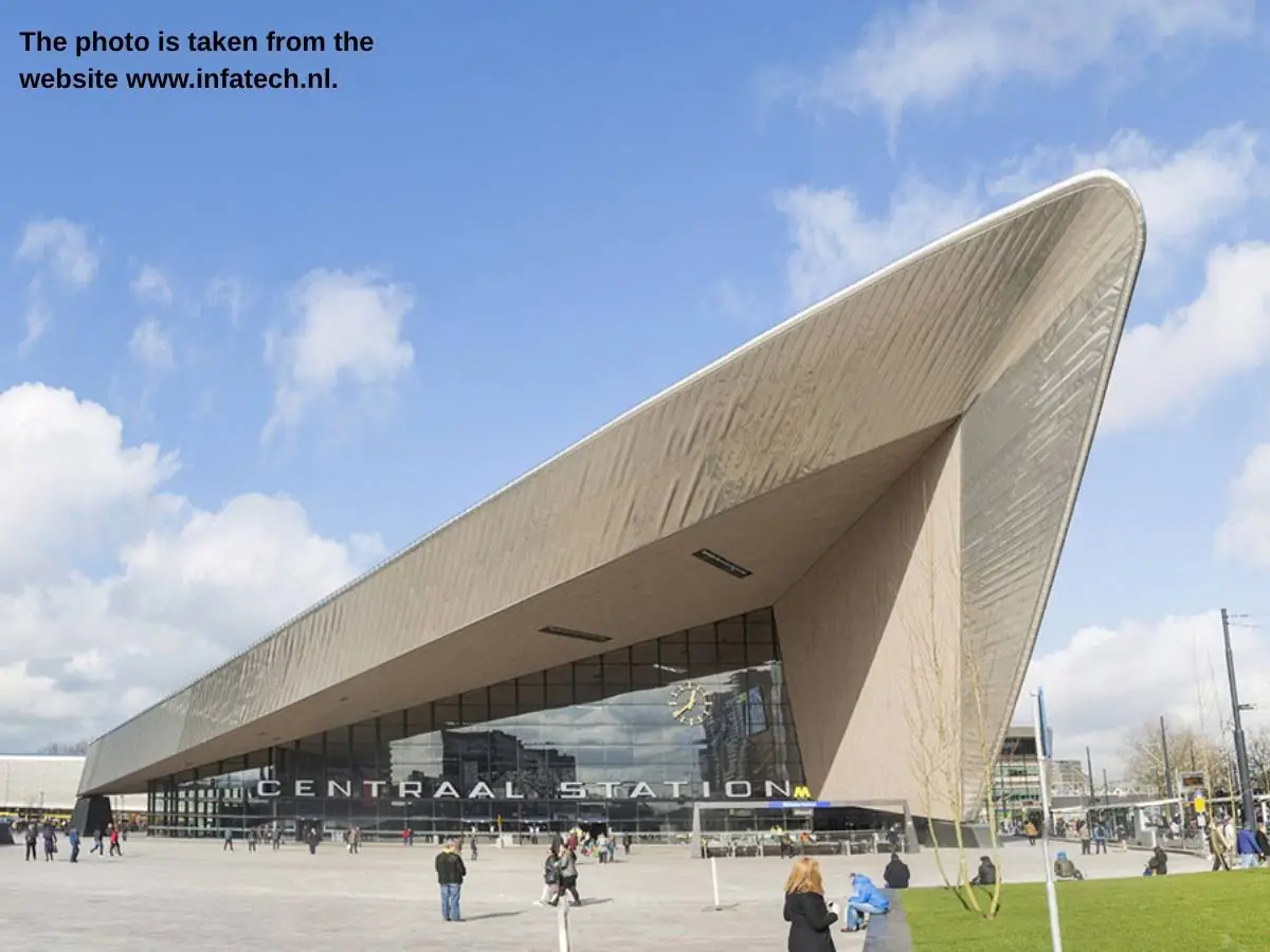 Infratech  2027 stand in Rotterdam with tunnel and road infrastructure meeting area
