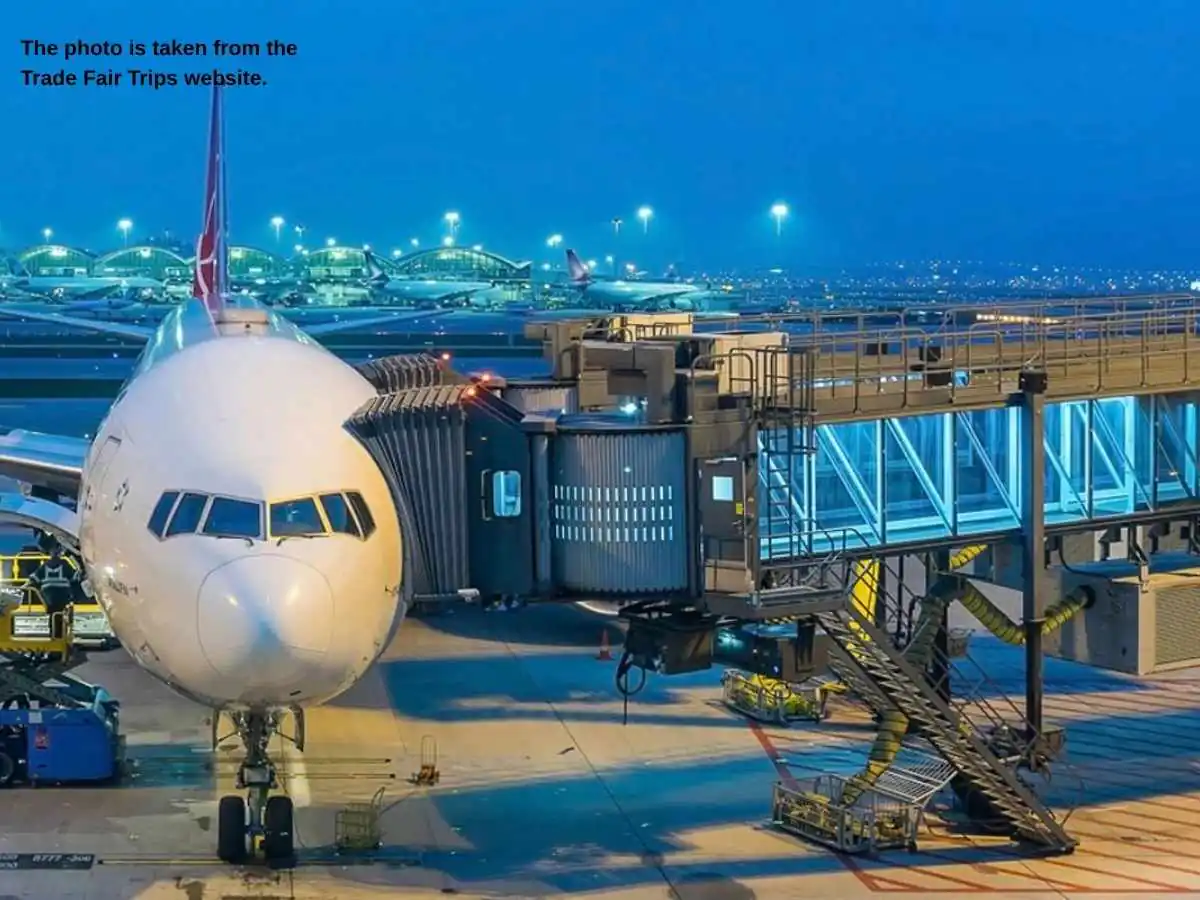 inter airport Europe  2027 stand in Munich at Messe München with ramp and terminal meeting zones