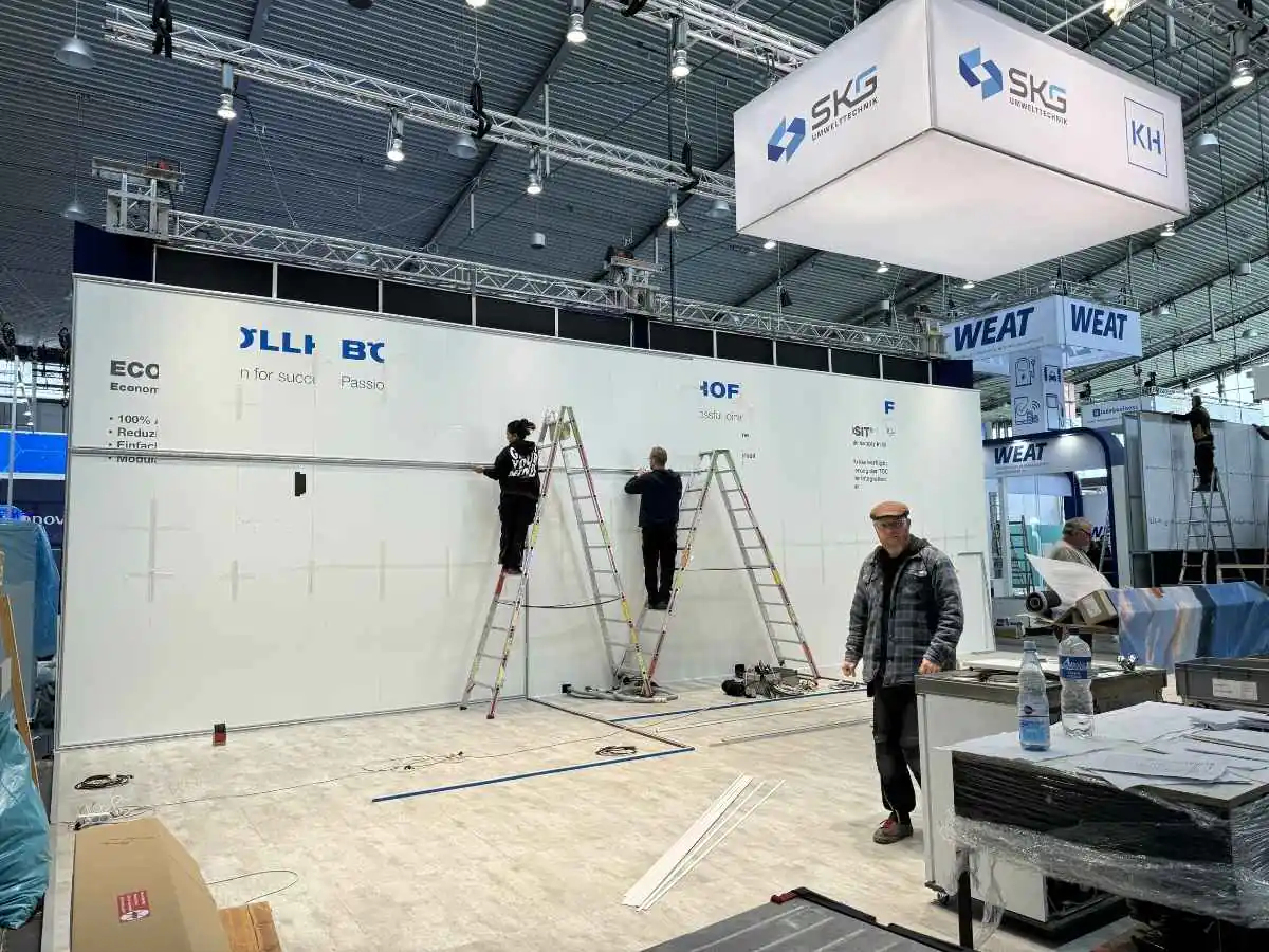 Amsterdam RAI build-up in Amsterdam with on-site coordination for an exhibition stand contractor