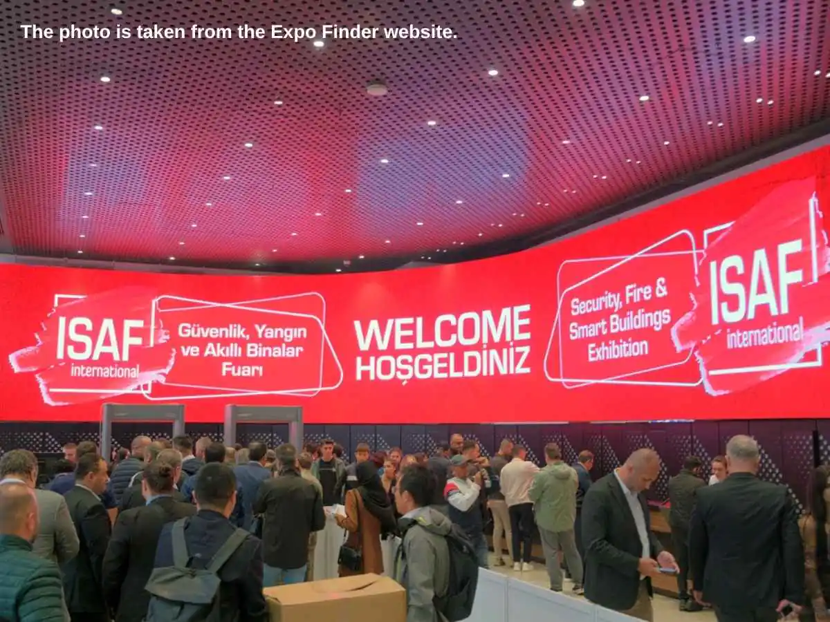 ISAF  2026 stand in Istanbul with security demo area at Istanbul Expo Center IFM