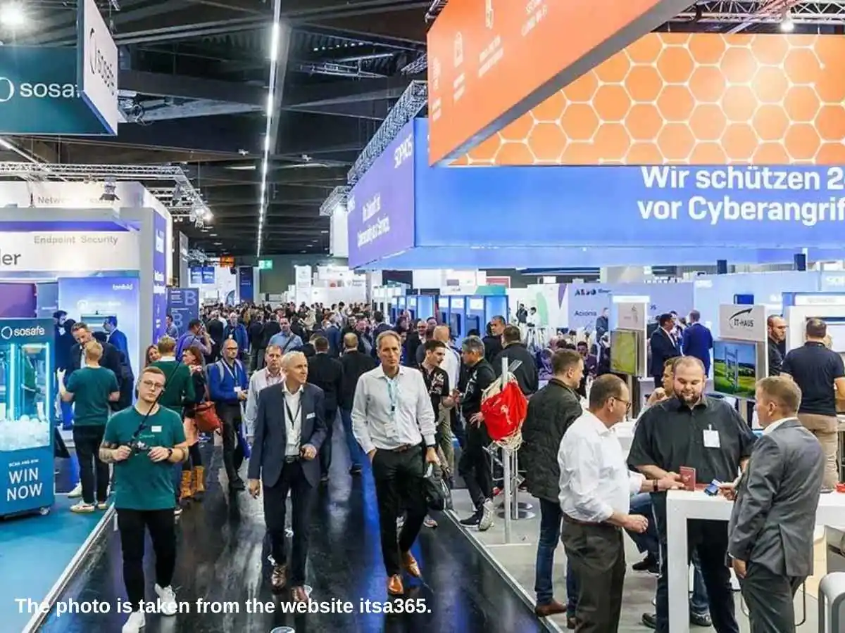It-sa  2026 stand in Nuremberg with cybersecurity demo area at NürnbergMesse