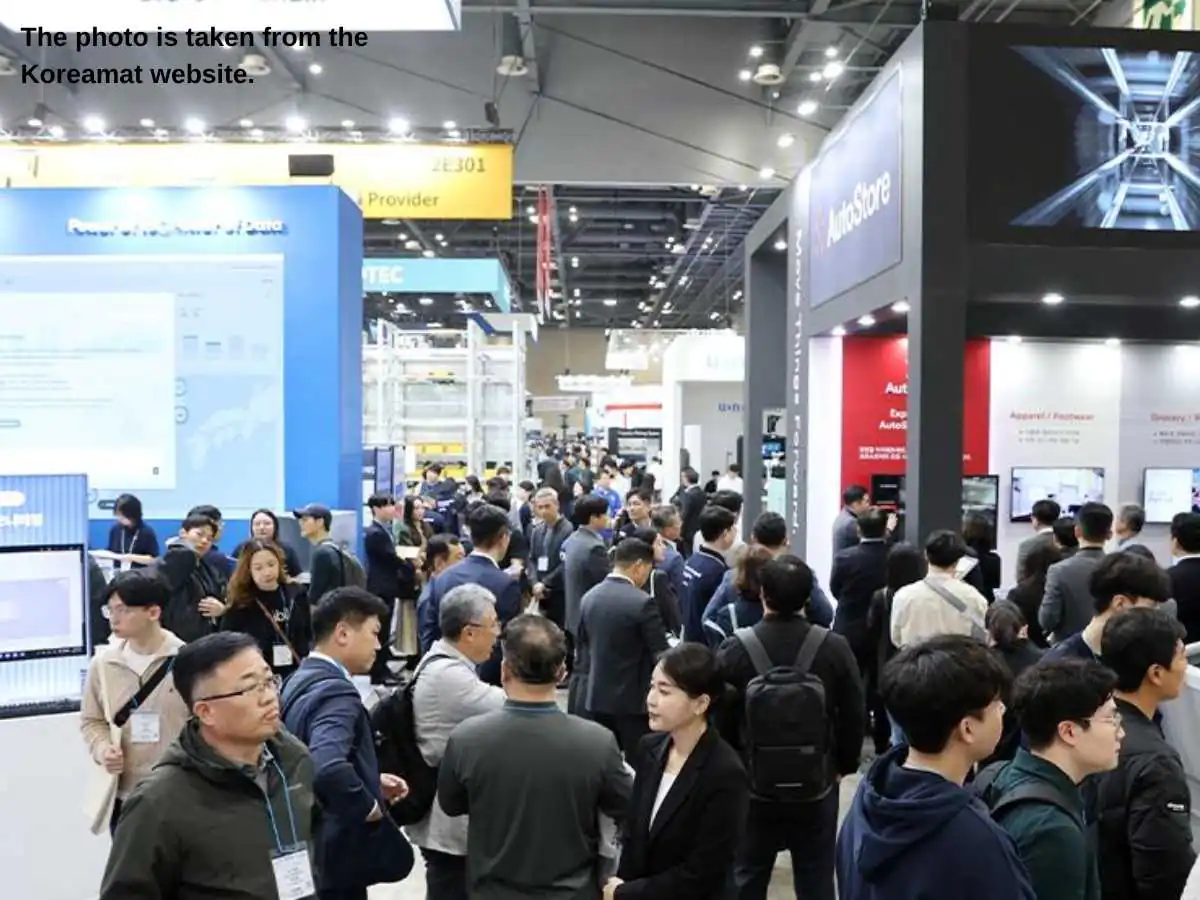 Korea Mat  2027 exhibition stand in Seoul with loading equipment demo area at KINTEX