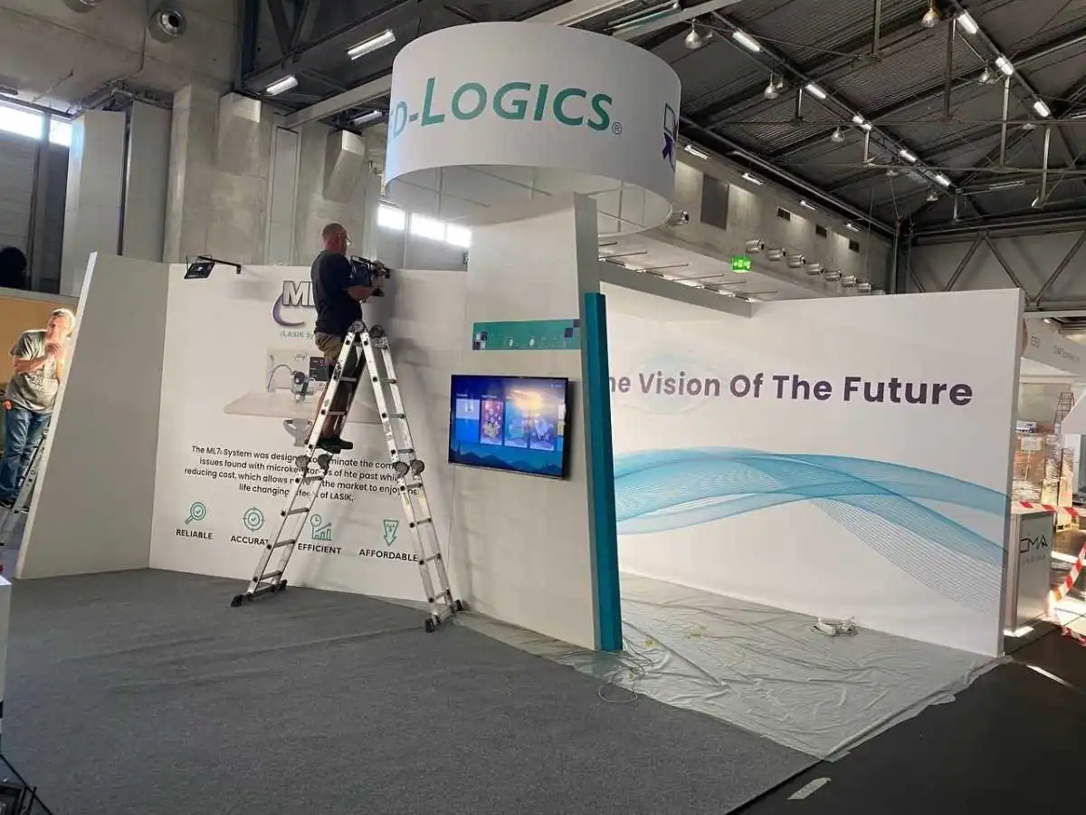 Istanbul Expo Center IFM build-up in Istanbul with on-site coordination by an exhibition stand builder in Istanbul