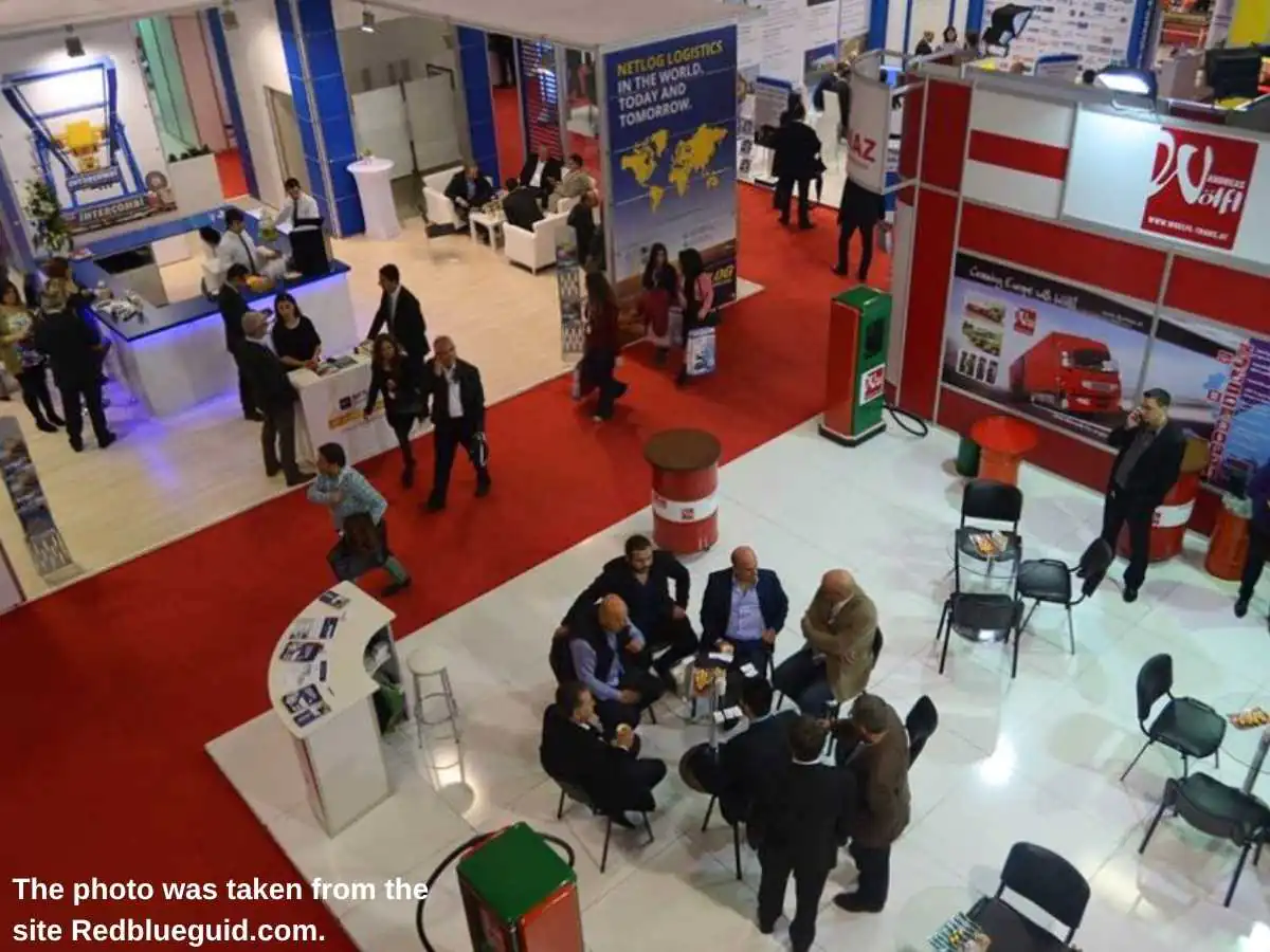 Logitrans Istanbul  2026 stand in Istanbul at Istanbul Expo Center IFM with freight transport meeting zone