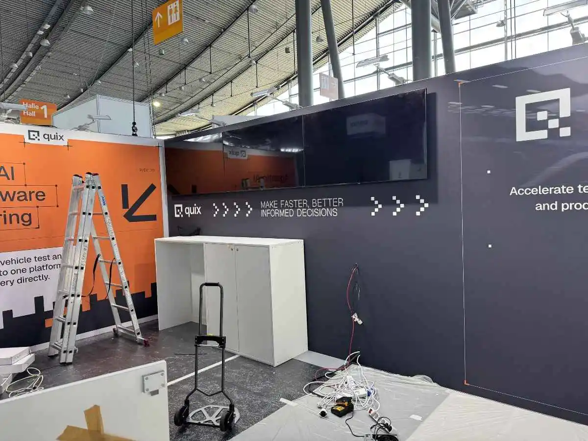 Messe Stuttgart build-up in Stuttgart with stand installation and on-site coordination by ESBAU