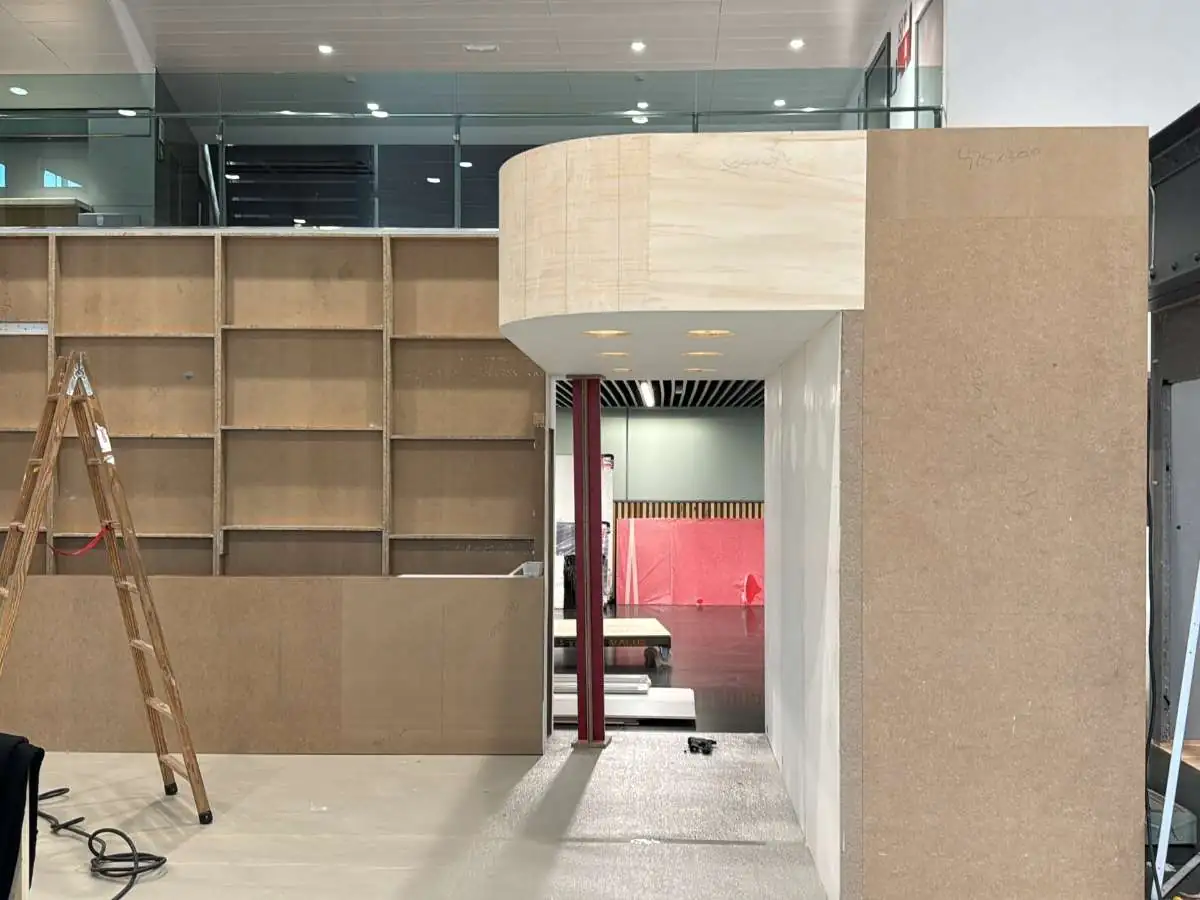Fiera Milano City stand installation in Milan with on-site coordination by an exhibition stand contractor