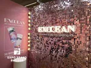 NIEWIELKIE STOISKO TARGOWE MODUŁOWE DLA MARKI KOSMETYCZNEJ NA TARGACH AMWC W MONAKO 20