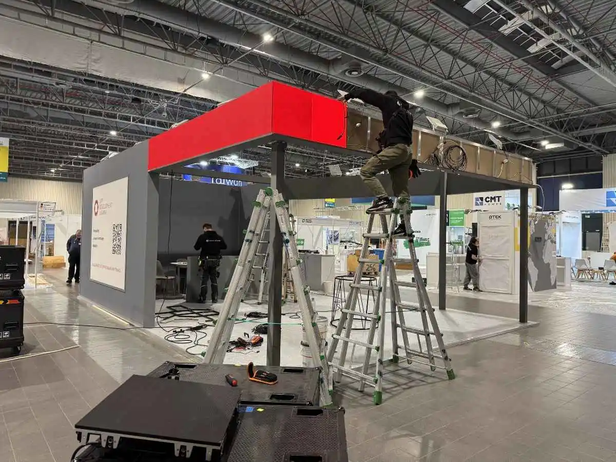 Leipziger Messe in Leipzig with stand installation and on-site coordination by an exhibition stand builder