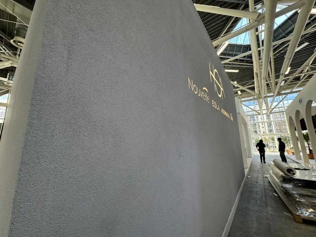 Stand build-up at International Exhibition Centre in Riga with logistics coordination by an exhibition stand builder