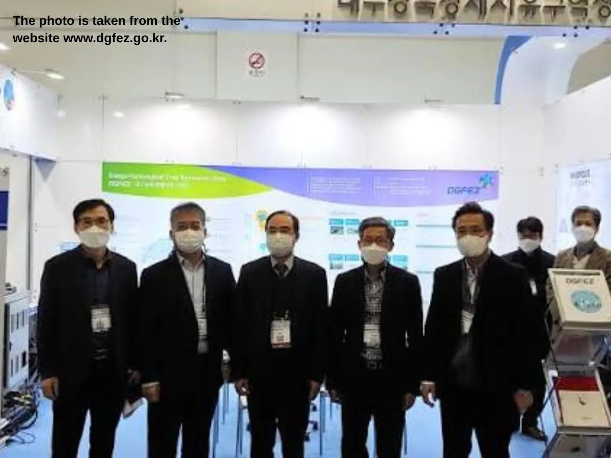 Parts Show  2026 stand in Daegu with precision instrumentation and technical meeting area