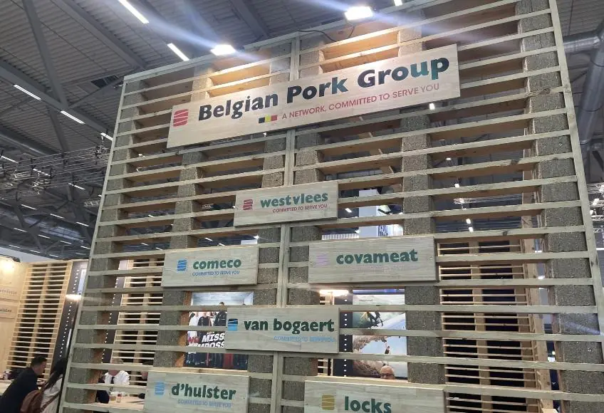 Messestand-Rückwanddesign mit Logoplatzierung und Messegrafiken