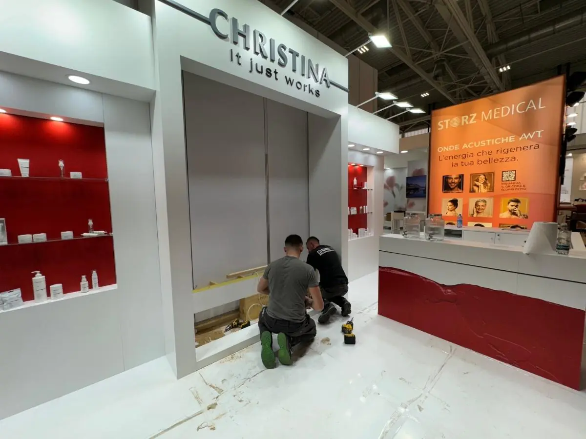 Stand installation at Daegu Exhibition Convention Centre EXCO with on-site coordination in Daegu