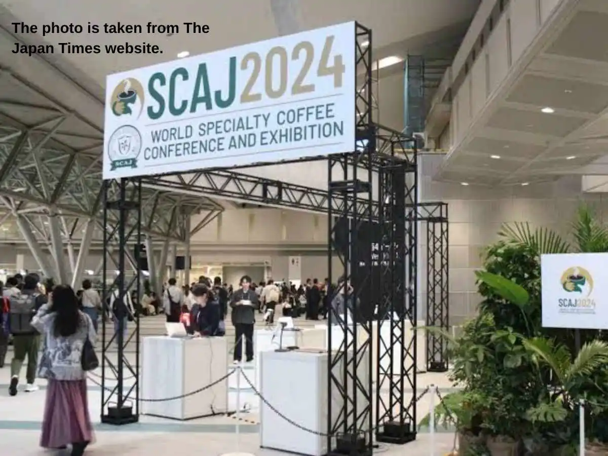 SCAJ World Specialty Coffee Conference And Exhibition  2026 in Tokyo with tasting counters and meeting zone at Tokyo Big Sight