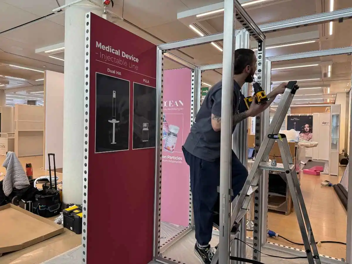 Sandy Point State Park stand build-up in Annapolis with logistics support from a booth builder
