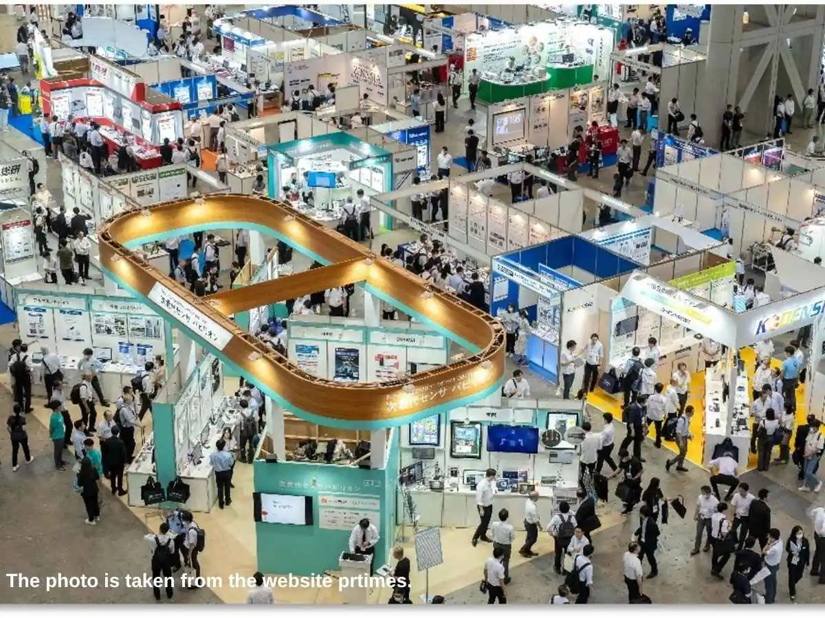 Sensor Expo Japan  2026 stand in Tokyo with technical consultation area at Tokyo Big Sight