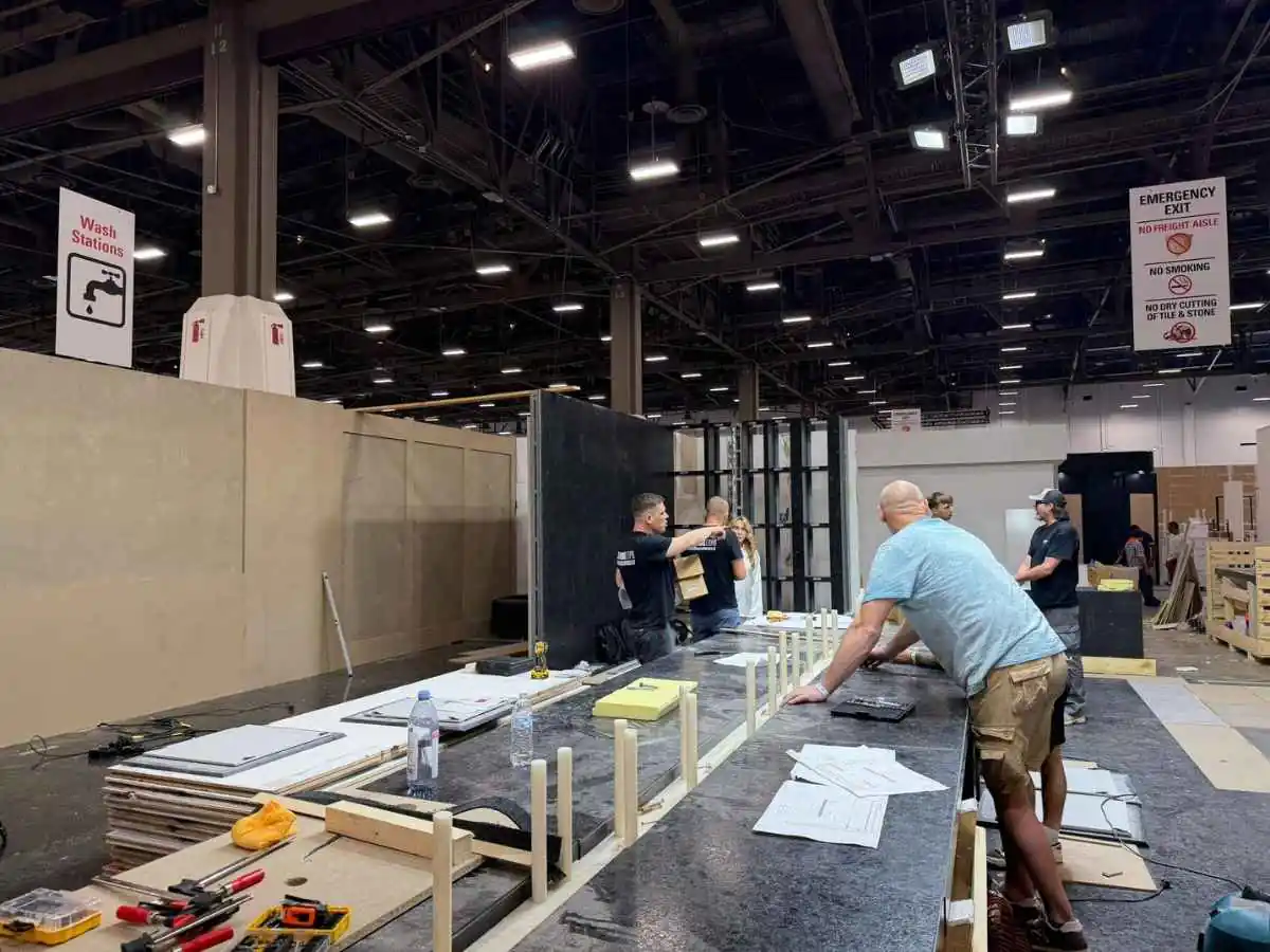 Expo Centre Sharjah build-up by a stand contractor in Sharjah with coordinated installation and handover
