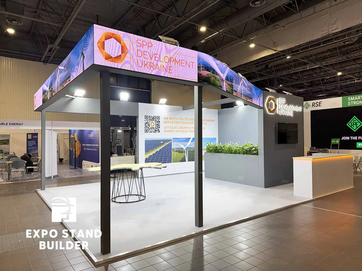 exhibition stand for spp development ukraine at an exhibition in poland