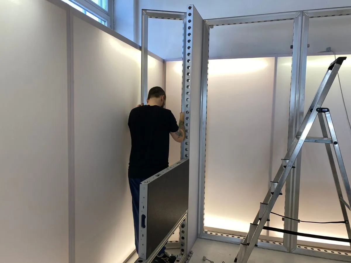 Targi Kielce stand installation in Kielce with on-site coordination by an exhibition stand builder in Kielce