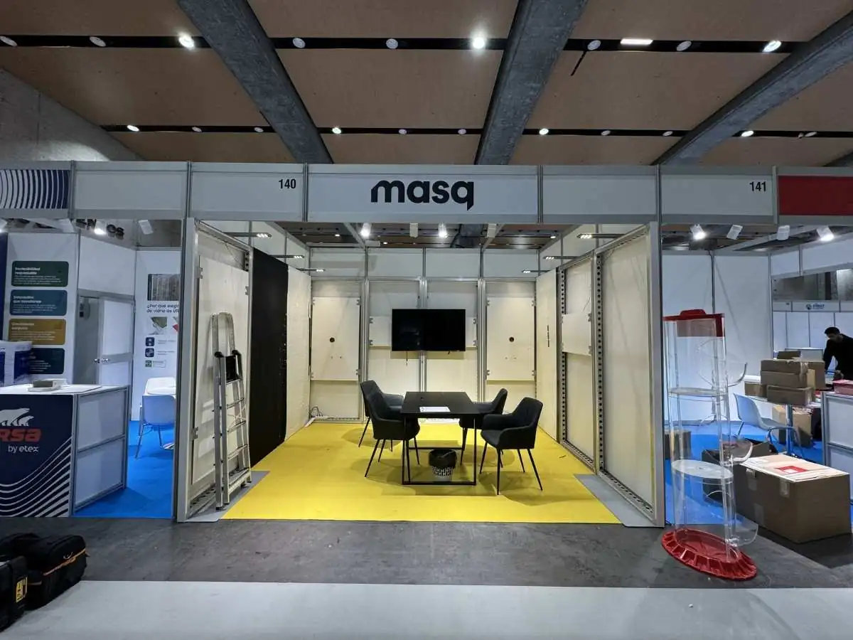 Messe Frankfurt build-up in Frankfurt by an exhibition stand builder in Frankfurt with on-site coordination