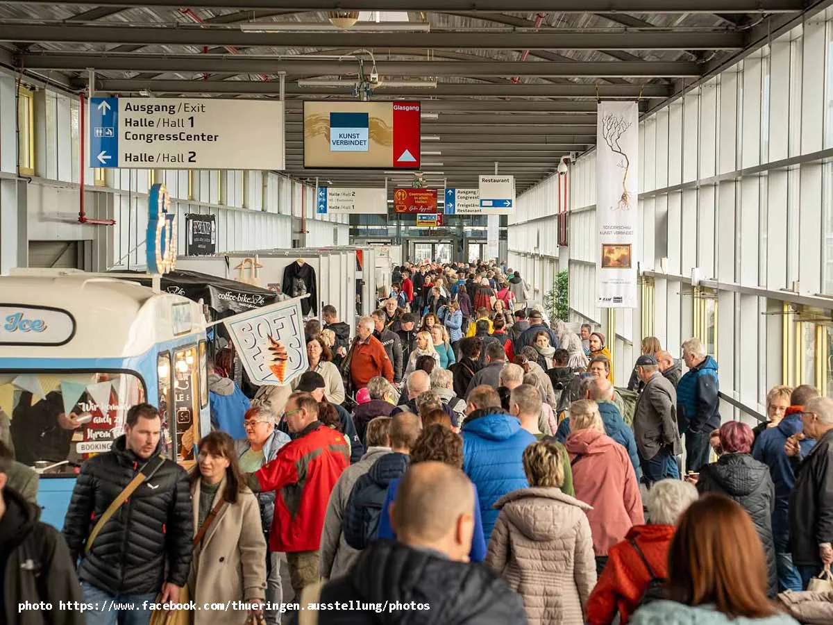 Thringen Ausstellung  2027 stand with meeting zone and display