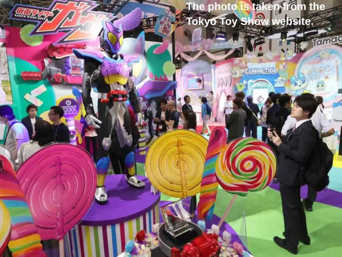 Tokyo Toy Show  2026 stand in Tokyo Big Sight with demo tables and meeting area