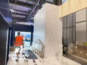 CONSTRUCTION OF AN EXHIBITION STAND FOR SOCAR AT THE GASTECH EXHIBITION 131