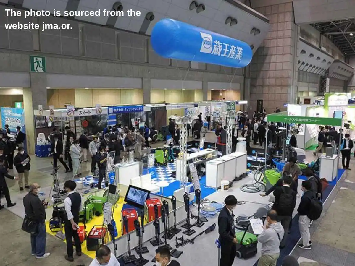 Pan-Exhibition for Wash and Clean  2026 in Tokyo at Tokyo Big Sight with hygiene-grade booth zones and demo counters
